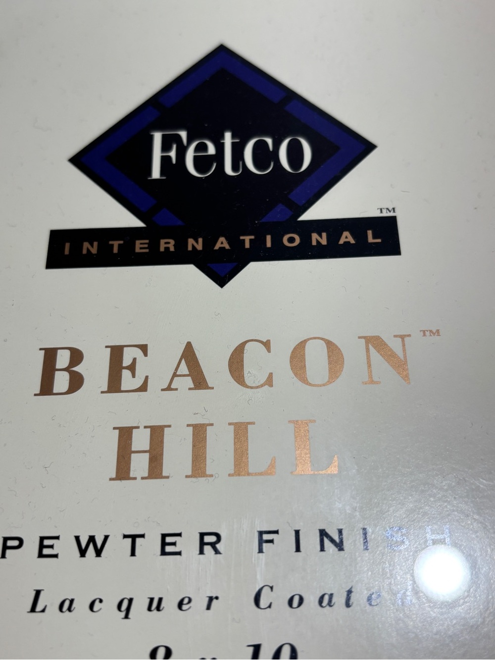 Fetco Beacon Hill Pewter Finish 8x10 Photo Frame - Silver - Picture 3 of 8